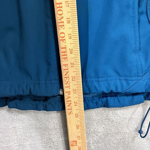 Double Diamond Jacket Softshell Hooded Fleece Lined Womens M Pockets Blue - Picture 7 of 9